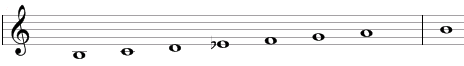 Altered scale in traditional notation