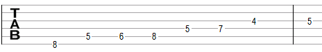 Melodic ascending minor scale in traditional notation